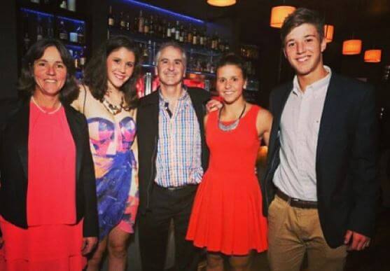 Anne Minter with her family.